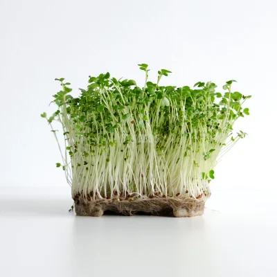 Mustard Spicy microgreens grown from MP SEEDS seeds.
